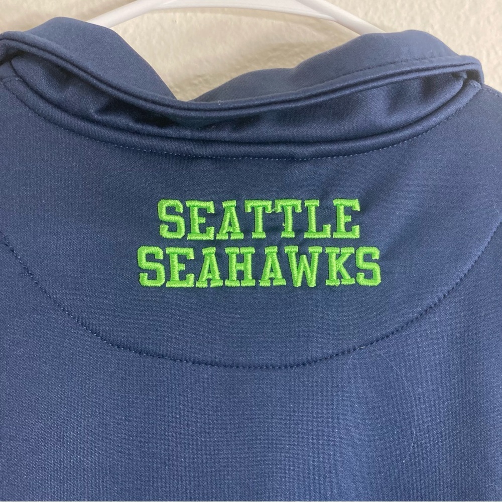 NFL - Seahawks QuarterZip Pullover - Blue/Green - X Large - Picture 7 of 7